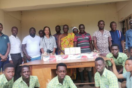 NAACA donates water pumps worth GHC24,000 to Atebubu SHS