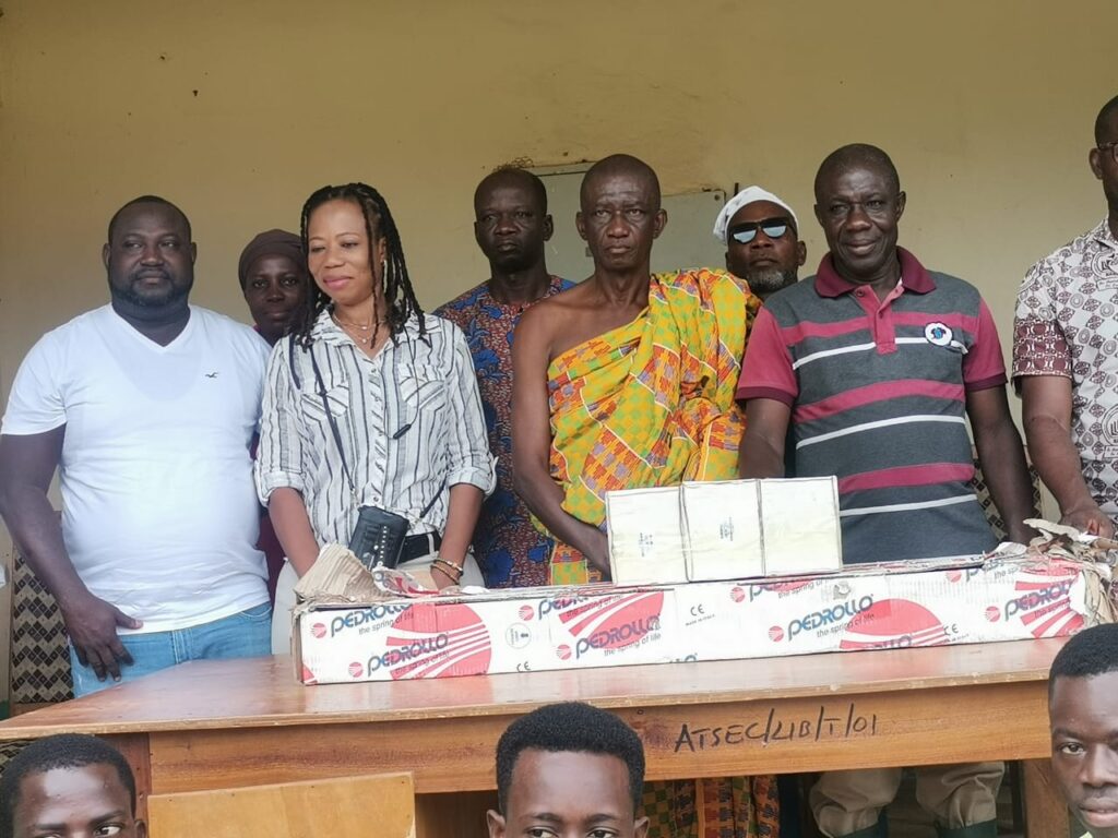 NAACA donates water pumps worth GHC24,000 to Atebubu SHS