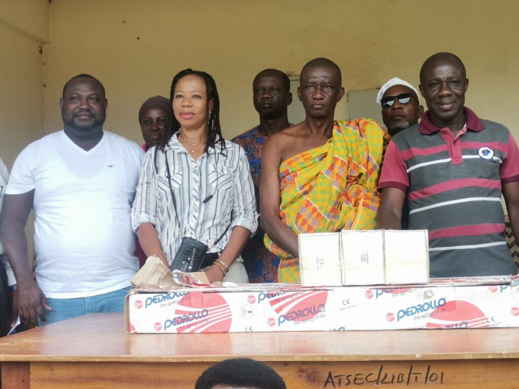 NAACA donates water pumps worth GHC24,000 to Atebubu SHS